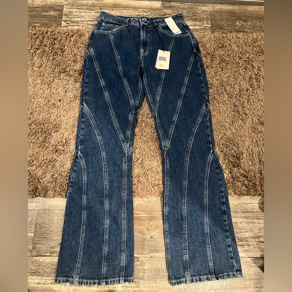 NWT Groovy Retro BDG Urban Outfitters high waist wide leg jeans Size 29